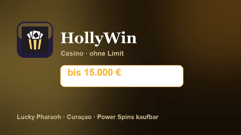 Screenshot von HollyWin Casino