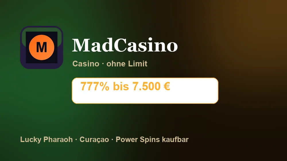 Screenshot von MadCasino Casino