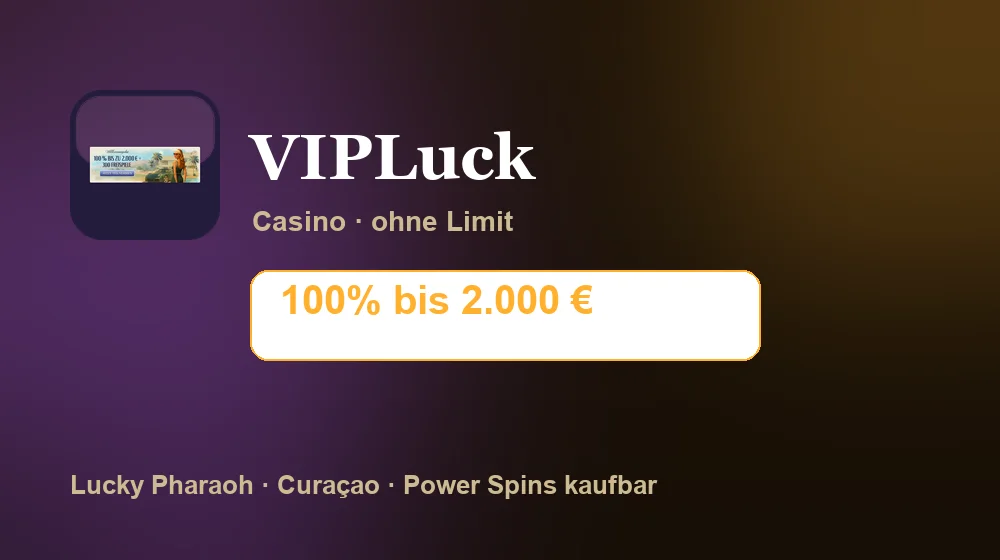 Screenshot von VIPLuck Casino